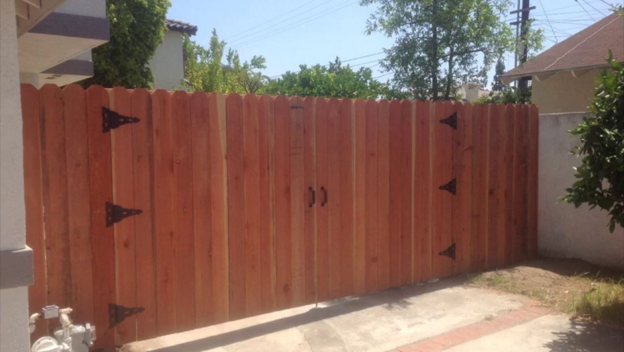A fence repair job done on a residential property in Mesquite, TX.